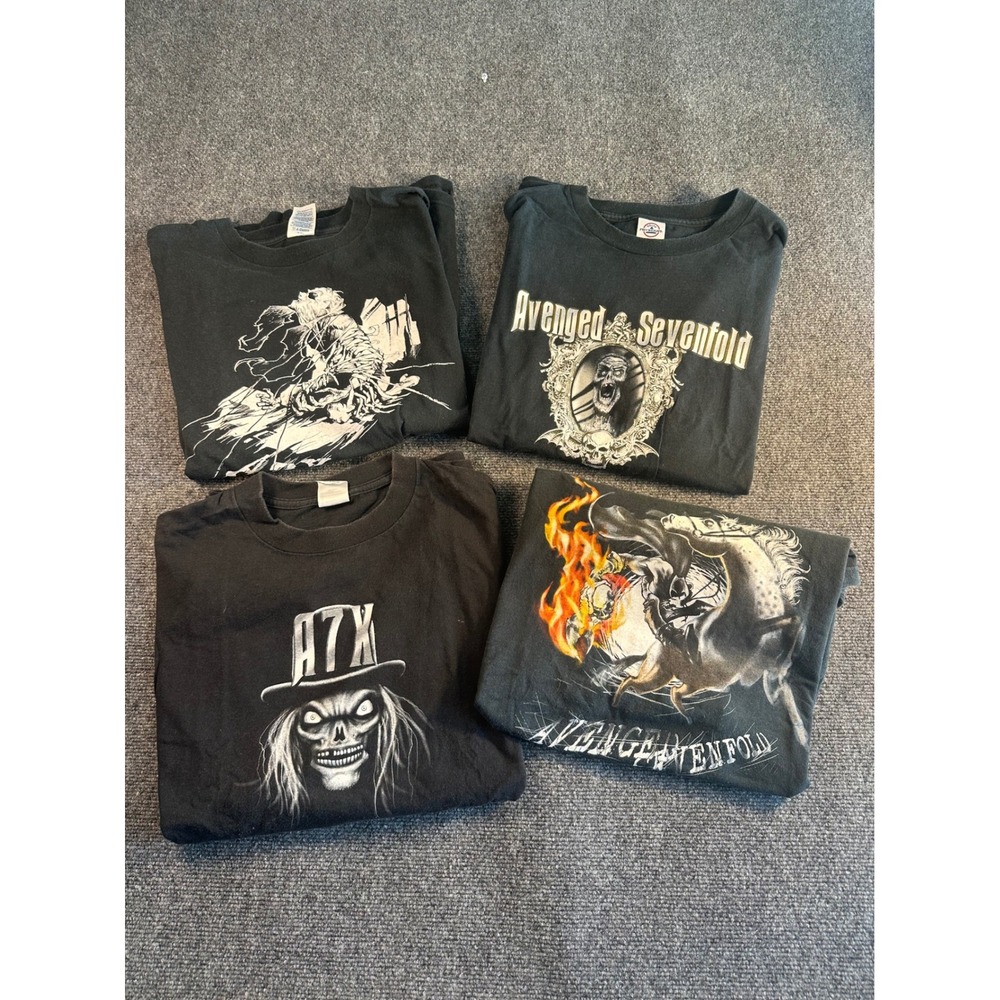 Avenged Sevenfold A7X Graphic Band T-Shirt Black Delta Pro Weight Mens XL